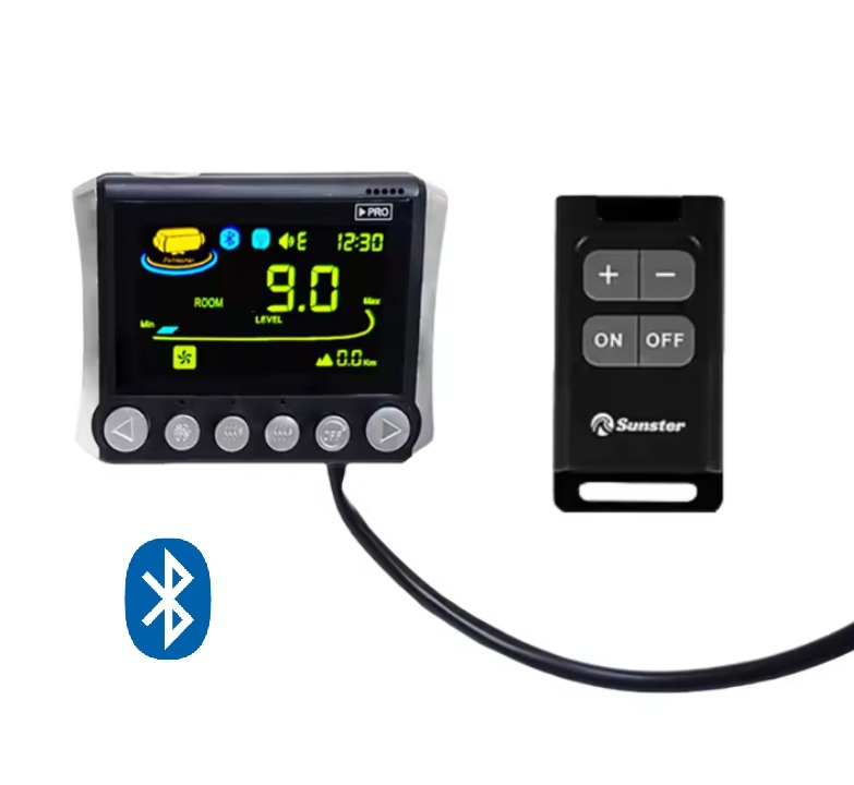 XL-AIRDD Ovládací panel k nezávislému topení, Bluetooh propojení s telefonem, 12 nebo 24V (automatic)